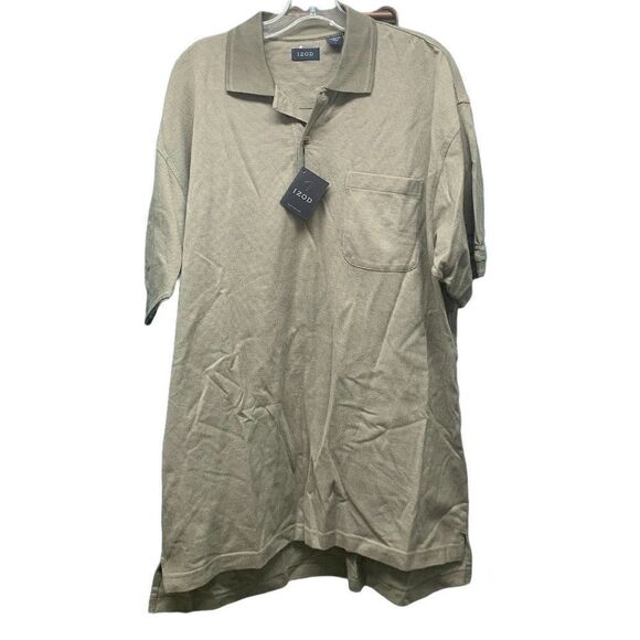 NWT Izod Short Sleeve Polo in Green Size Large - Picture 1 of 7